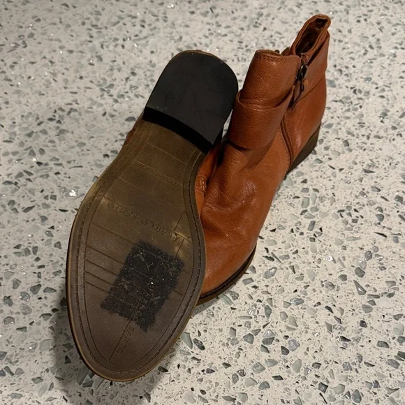 Franco Sarto Brown Ankle Boots - Picture 5 of 6